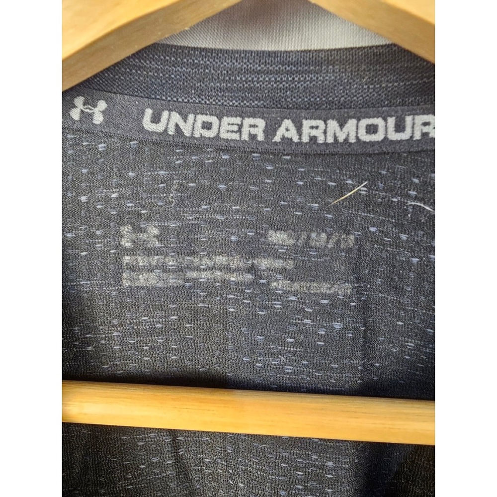 Under Armour Mens HeatGear Space Dye Training T-Shirt Gray MD Medium Activewear - Picture 3 of 3